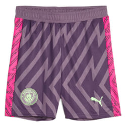 2023-2024 Man City Goalkeeper Shorts (Purple Charcoal) - Kids - XLB
