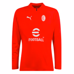 2023-2024 AC Milan Training Half Zip Top (Red) - XL