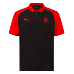 2023-2024 AC Milan Casuals Polo Shirt (Black) - S