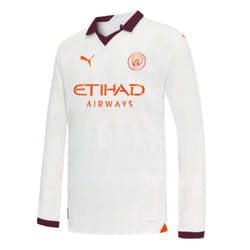 2023-2024 Man City Long Sleeve Away Shirt (Kids) - XXLB