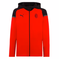 2023-2024 AC Milan Casuals Hooded Jacket (Red) - S