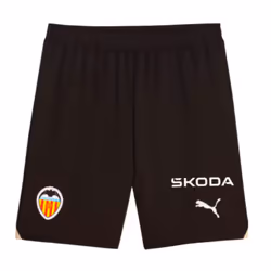2023-2024 Valencia Home Shorts (Black) - XL