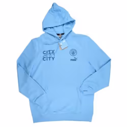 2023-2024 Man City FtblCore Graphic Hoody (Light Blue) - XXL
