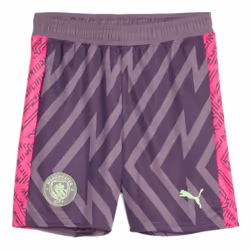 2022-2023 Man City Goalkeeper Shorts (Purple Charcoal) - L