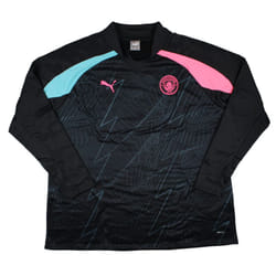 2023-2024 Man City Pre-Match LS Sweat Top (Dark Navy) - M