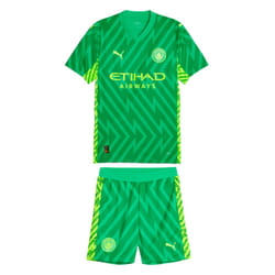 2023-2024 Man City Goalkeeper Mini Kit (Green) - 1-2 Years