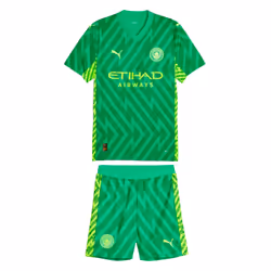 2023-2024 Man City Goalkeeper Mini Kit (Green) - 2-3 Years