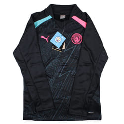 2023-2024 Man City Pre-Match LS Sweat Top (Dark Navy) - Kids - XXLB