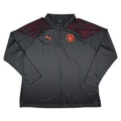 2023-2024 Man City Training Half Zip Top (Strong Grey) - XL