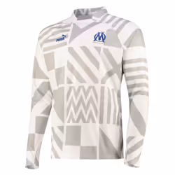 2023-2024 Marseille Pre-Match Sweat Top (White) - M