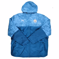 2023-2024 Man City Graphic Winter Jacket (Lake Blue) - M