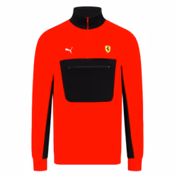 2023 Ferrari Fanwear Half Zip Sweat (Red) - 3XL