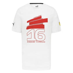 2023 Ferrari Fanwear LeClerc #16 Fanwear Drivers Tee (White) - XL