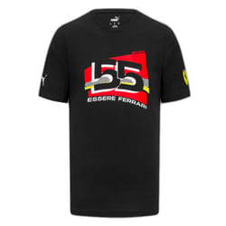 2023 Ferrari Carlos Sainz #55 Driver T-Shirt (Black) - M