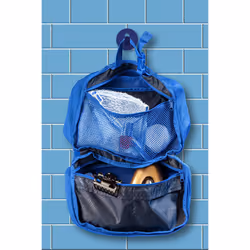 Toiletry Bag, Hanging Toiletry Bag, Women's & Men's Bath Bag, Statement Deluxe Edition, Cosmetic Bag, royal blue, Toiletry bag