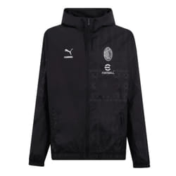 2023-2024 AC Milan x PLEASURES Prematch Jacket (Black) - 3XL