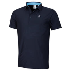 Puma Golf Mens X Ptc Jacquard Moisture Wicking Palm Polo Shirt - M, Deep Navy