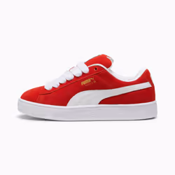 ) Puma Suede XL Suede Red Trainers - Red, 3 (Adults'