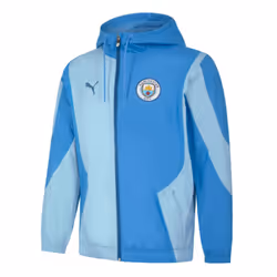 2023-2024 Man City Prematch Woven Jacket (Regal Blue) - M