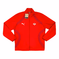 2024-2025 Serbia Pre-Match Woven Jacket (Dark Cherry) - L