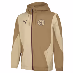2023-2024 Man City Prematch Woven Jacket (Toasted) - S
