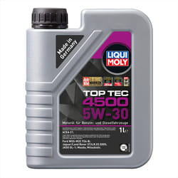 Liqui Moly 5w30 Top Tec 4500 Engine Oil ACEA C1 STJLR.03.5005 For Land Rover 1L