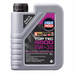 Liqui Moly 5w30 Top Tec 4500 Engine Oil ACEA C1 STJLR.03.5005 For Land Rover 1L - Additional view 5