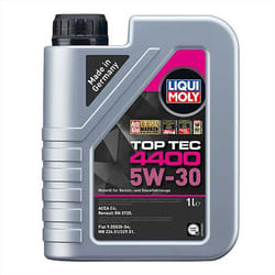 Liqui Moly 5w30 Fully Synthetic Engine Oil Top Tec 4400 ACEA C4 RN 0720 1L