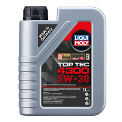 Liqui Moly TOP TEC 4300 5W30 Fully Synthetic Engine Oil ACEA C2/C3, API SP 1L