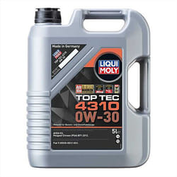 Liqui Moly TOP TEC 4310 0W-30 Semi Synthetic Engine Oil ACEA C2 5L