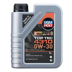 Liqui Moly Top Tec 4310 0W-30 1l Engine oil 3735 PEUGEOT: Boxer Van, 208 I Hatchback, 207 Hatchback, CITROËN: Relay II Van, C3 III, DS3 Hatchback