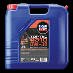 Liqui Moly Top Tec 4310 0W-30 20l Engine oil 3737 PEUGEOT: Boxer Van, 208 I Hatchback, 207 Hatchback, CITROËN: Relay II Van, C3 III, DS3 Hatchback