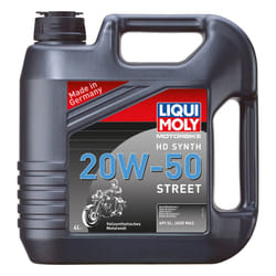 Liqui Moly 4 Stroke Fully Synthetic HD Street 20W-50 Oil - 4 Liters