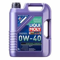 Engine oil; LIQUI MOLY; Synthoil Energy; 0W-40 5 Synthetic Oil; for VOLKSWAGEN, AUDI, MERCEDES-BENZ, TOYOTA, SKODA; P000341