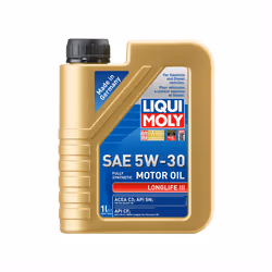 Liqui Moly LONGLIFE III 5W30 Fully Synthetic Engine Oil ACEA C3 API SN 1L - Additional view 5