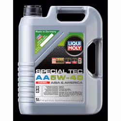 Engine oil; LIQUI MOLY; Special Tec AA Diesel; 5W-40 5; for FIAT, ISUZU, TOYOTA, JEEP, MASERATI