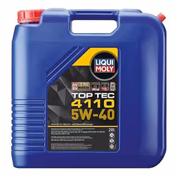 Engine oil; LIQUI MOLY; Top Tec 4110; 5W-40 20; for BMW, VOLKSWAGEN, MERCEDES-BENZ, AUDI, VAUXHALL