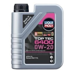 Liqui Moly Top Tec 6400 0W-20 1l Engine oil 21584 RENAULT: Trafic 3, Talisman Saloon, Kadjar, HYUNDAI: Tucson, i40 Estate, i30 III Hatchback