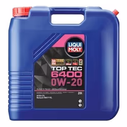 Engine oil; LIQUI MOLY; Top Tec 6400; 0W-20 20; for AUDI, VOLKSWAGEN, SKODA, SEAT, VW