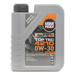Liqui Moly Top Tec 4210 0W-30 1l Engine oil 21604 VOLKSWAGEN: Golf 5, Golf 7, Polo V Hatchback, AUDI: A6 C7 Avant, A6 C7 Saloon, A4 B9 Saloon