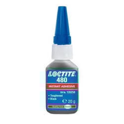 LOCTITE 480 142411 Rubber Adhesive hardening Bottle, Tube 20 black 20-50 sec.