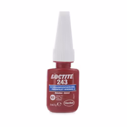 LOCTITE 243 1370555 Threadlocker Blister Pack, Bottle blue Medium Solidity 5