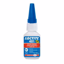 Rubber Adhesive; LOCTITE; 401; Bottle, Tube 20 transparent, Colourless 3-10 sec.
