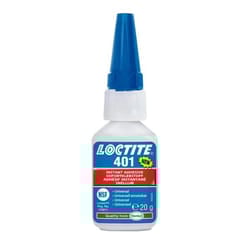 LOCTITE 401 1919341 Rubber Adhesive Bottle, Tube 20 transparent, Colourless 3-10 sec.