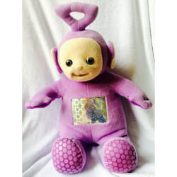 Tomy, Teletubbies - Tinky-Winky teletubby jumbo large plush soft doll