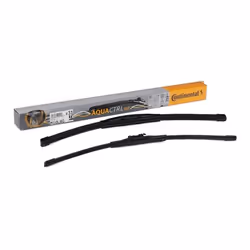 Wiper blade; Continental; 650, 600 Front Flat wiper blade with spoiler 26/24; for MERCEDES-BENZ, VOLKSWAGEN, VW