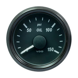 VDO SingleViu 52mm (2-1/16"") Oil Pressure Gauge - 150 PSI