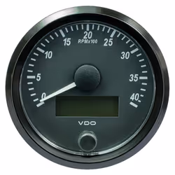 VDO A2C3832990030 Singleviu 80mm [3-1/8] Tachometer - 4 000 RPM