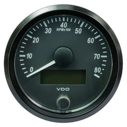 VDO SingleViu 80mm (3-1/8"") Tachometer - 8000 RPM