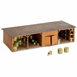 FALLER Hay bale store with workshop, HO (1:87), Multicolour